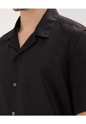 Camisa Para Hombre Manga Corta Sin Bolsillo Color Negro Marca Patprimo #44013071