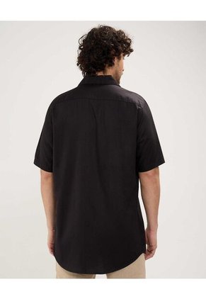 Camisa Para Hombre Manga Corta Sin Bolsillo Color Negro Marca Patprimo #44013071