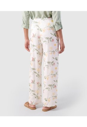 Pantalón Bota Ancha Con Cordón Para Mujer  Para Mujer Blanco Patprimo
