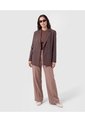 Chaqueta Tipo Blazer Cruzada Para Mujer  Para Mujer Café Patprimo de Patprimo
