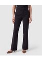 Pantalón Bota Semiacampanada Para Mujer  Para Mujer Negro Patprimo de Patprimo