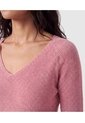 Saco Tejido Escote V Para Mujer  Para Mujer Rosa Patprimo de Patprimo