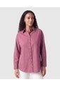 Camisa Manga Larga Hombro Caído Para Mujer  Para Mujer Vino Patprimo de Patprimo