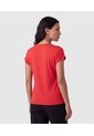 Camiseta Manga Corta Con Dobladillo Mujer  Para Mujer Rojo Patprimo de Patprimo