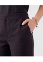 Pantalón Bota Semiacampanada Para Mujer  Para Mujer Negro Patprimo de Patprimo