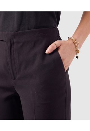 Pantalón Bota Semiacampanada Para Mujer  Para Mujer Negro Patprimo