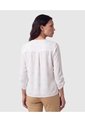 Blusa Escote V Con Pliegue Para Mujer  Para Mujer Blanco Patprimo de Patprimo