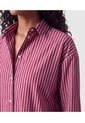 Camisa Manga Larga Hombro Caído Para Mujer  Para Mujer Vino Patprimo de Patprimo
