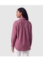 Camisa Manga Larga Hombro Caído Para Mujer  Para Mujer Vino Patprimo de Patprimo