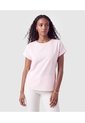 Blusa Manga Corta Dobladillo Para Mujer  Para Mujer Rosa Patprimo de Patprimo