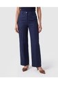 Pantalón Bota Ancha Tiro Alto Para Mujer  Para Mujer Azul Patprimo de Patprimo