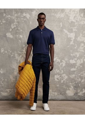 Polo Para Hombre Cuello Tejido Sin Bolsillo Color Azul  Marca Patprimo #44112585