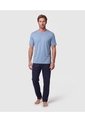 Pijama Manga Corta Y Pantalón Para Hombre  Para Hombre Azul Patprimo de Patprimo