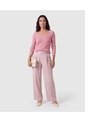 Pantalón Tiro Alto Con Pinzas Para Mujer  Para Mujer Rosa Patprimo de Patprimo