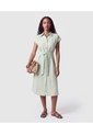 Vestido Camisero Con Cinturón Para Mujer  Para Mujer Verde Patprimo de Patprimo