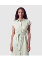 Vestido Camisero Con Cinturón Para Mujer  Para Mujer Verde Patprimo de Patprimo