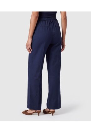Pantalón Bota Ancha Tiro Alto Para Mujer  Para Mujer Azul Patprimo