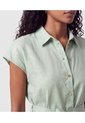 Vestido Camisero Con Cinturón Para Mujer  Para Mujer Verde Patprimo de Patprimo
