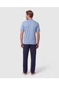 Pijama Manga Corta Y Pantalón Para Hombre  Para Hombre Azul Patprimo de Patprimo