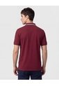 Polo Con Pechera En Contraste   Para Hombre Vino Patprimo de Patprimo