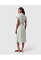 Vestido Camisero Con Cinturón Para Mujer  Para Mujer Verde Patprimo de Patprimo
