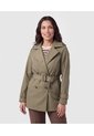 Chaqueta Cruzada Con Cinturón Para Mujer  Para Mujer Verde Patprimo de Patprimo