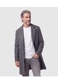Abrigo Largo Con Solapa Para Hombre  Para Hombre Gris Patprimo de Patprimo