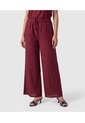 Pantalón Bota Ancha Con Cordón Para Mujer  Para Mujer Vino Patprimo de Patprimo