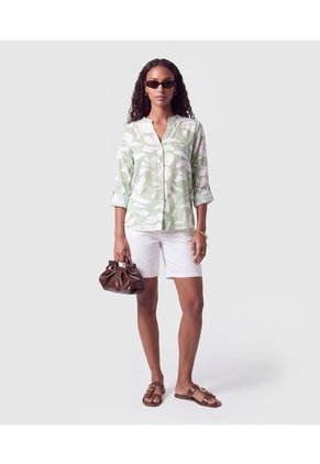 Blusa Manga Ajustable Para Mujer  Para Mujer Verde Patprimo