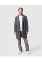 Abrigo Largo Con Solapa Para Hombre  Para Hombre Gris Patprimo de Patprimo