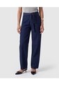 Jean Fit Barrel Con Cinturón Para Mujer  Para Mujer Azul Patprimo de Patprimo