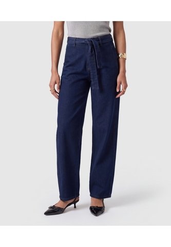 Jean Fit Barrel Con Cinturón Para Mujer  Para Mujer Azul Patprimo Patprimo