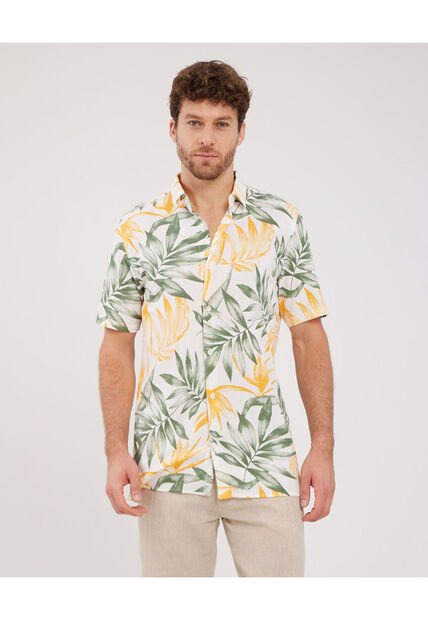 Camisa Para Hombre Manga Corta Sin Bolsillo Color Mandarina Marca Patprimo #44012912