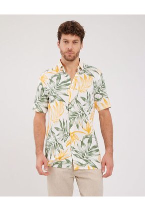 Camisa Para Hombre Manga Corta Sin Bolsillo Color Mandarina Marca Patprimo #44012912