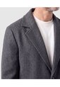 Abrigo Largo Con Solapa Para Hombre  Para Hombre Gris Patprimo de Patprimo