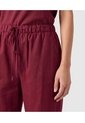 Pantalón Bota Ancha Con Cordón Para Mujer  Para Mujer Vino Patprimo de Patprimo