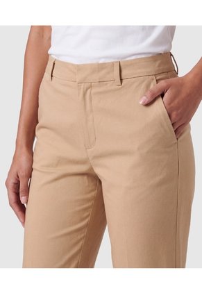 Pantalón Capri Con Abertura Para Mujer  Para Mujer Café Patprimo