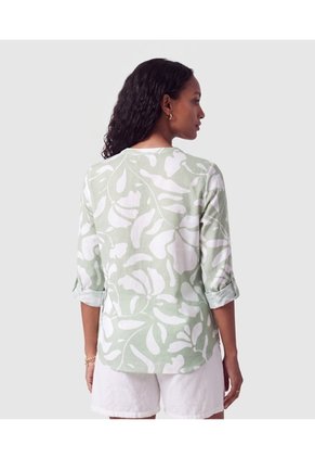 Blusa Manga Ajustable Para Mujer  Para Mujer Verde Patprimo
