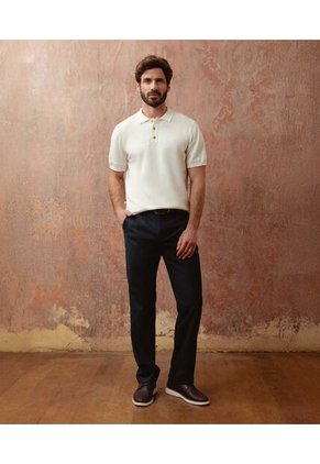 Pantalón Recto Formal Clásico   Para Hombre Azul Patprimo