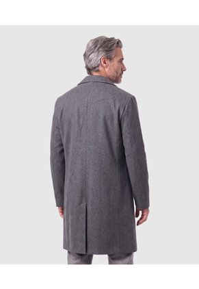 Abrigo Largo Con Solapa Para Hombre  Para Hombre Gris Patprimo