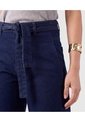 Jean Fit Barrel Con Cinturón Para Mujer  Para Mujer Azul Patprimo de Patprimo