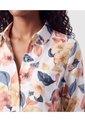 Camisa Manga Larga Con Bolsillo Para Mujer  Para Mujer Naranja Patprimo de Patprimo