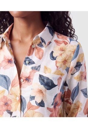 Camisa Manga Larga Con Bolsillo Para Mujer  Para Mujer Naranja Patprimo