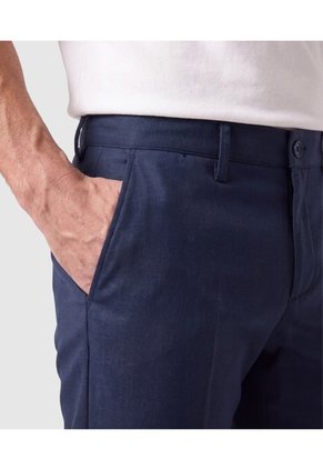 Pantalón Chino Corte Recto Para Hombre  Para Hombre Azul Patprimo
