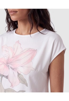 Vestido Largo Manga Rodada Para Mujer Para Mujer Blanco Patprimo