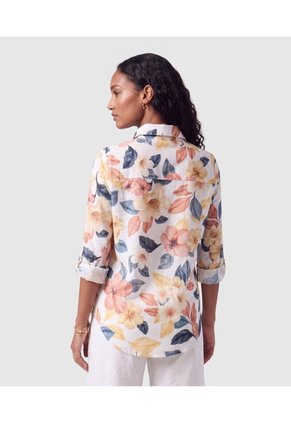Camisa Manga Larga Con Bolsillo Para Mujer  Para Mujer Naranja Patprimo