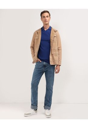 Polo Para Hombre Cuello Tejido Sin Bolsillo Color Azul  Marca Patprimo #44112557