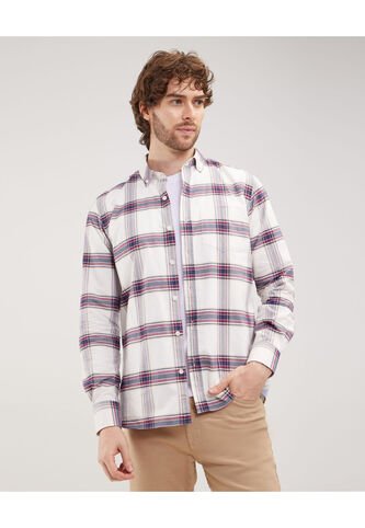 Camisa Para Hombre Manga Larga Con Bolsillo Color Beige Marca Patprimo #44012999 Patprimo