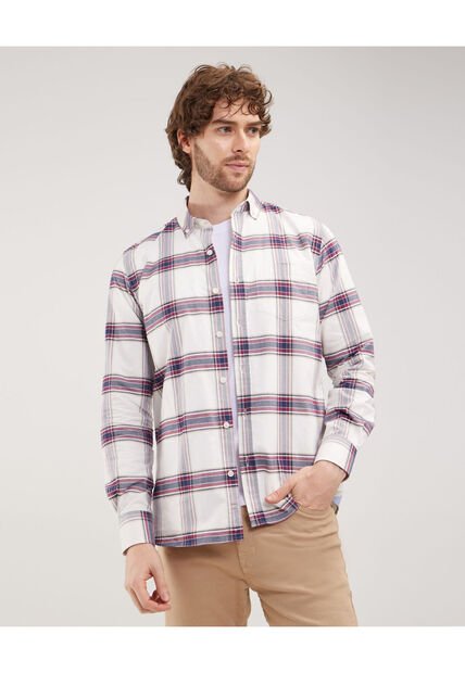 Camisa Para Hombre Manga Larga Con Bolsillo Color Beige Marca Patprimo #44012999