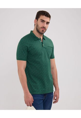 Polo Para Hombre Cuello Tejido Con Bolsillo Color Verde  Marca Patprimo #44112642 Patprimo